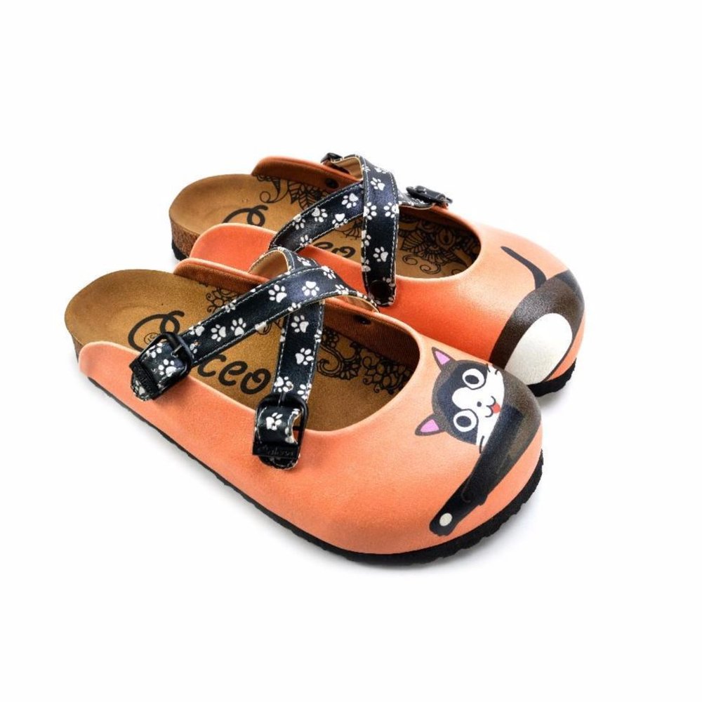 SOLD OUT - Goby Shoes - Black Cat Clogs - Picture 1 of 5